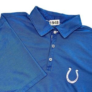 TOMMY BAHAMA Shirt Mens Large Polo FootballBlue Indianapolis Colts NFL Excellent
